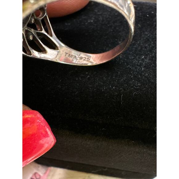 Sterling Silver Tree of Life Ring Size 7.5 ~ Open Work Tree Design Ring 7.5 - Picture 5 of 5